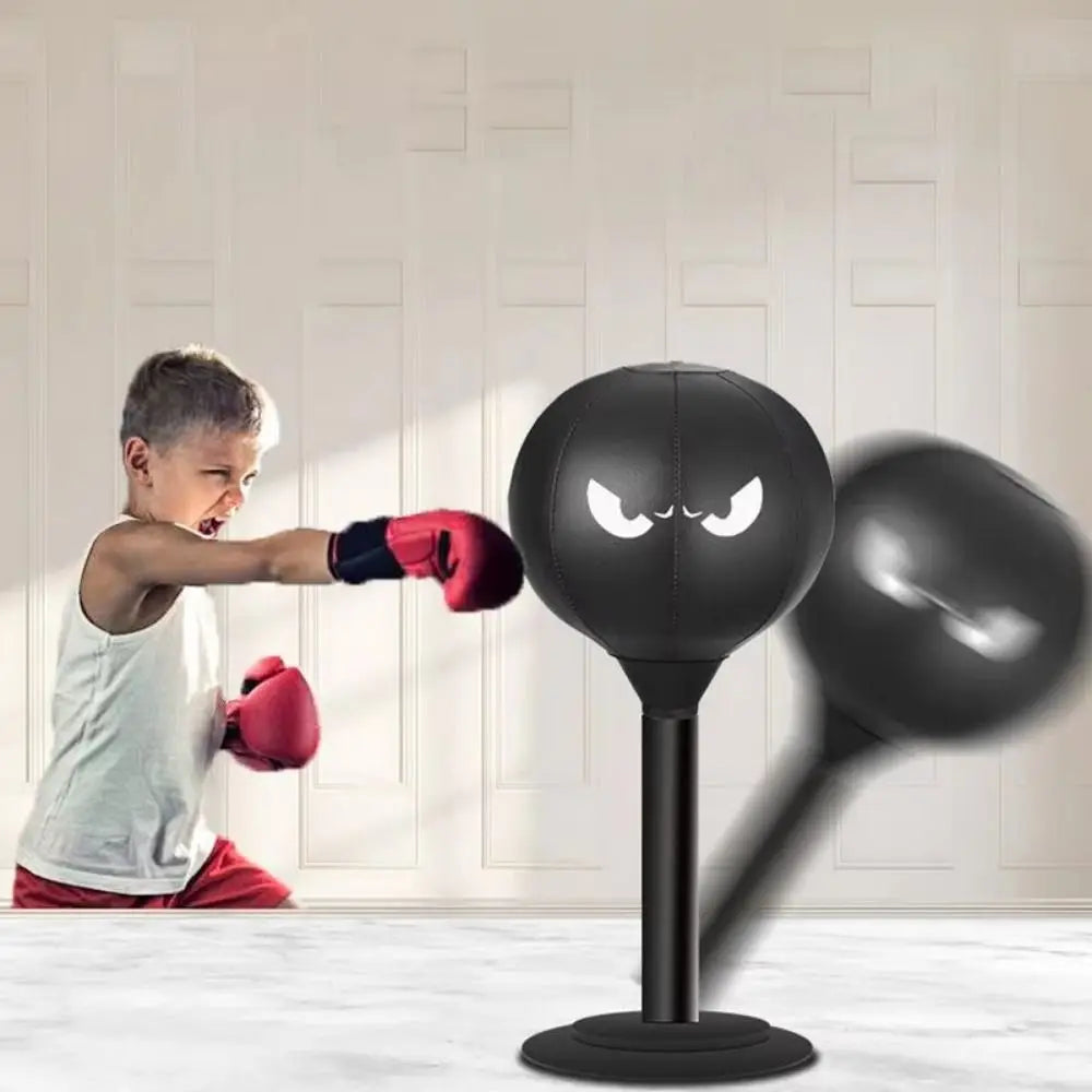 With Suction Cup Desktop Punching Bag Wall Mountable Inflatable Boxing Training Bag Promote Development Physical Exercise