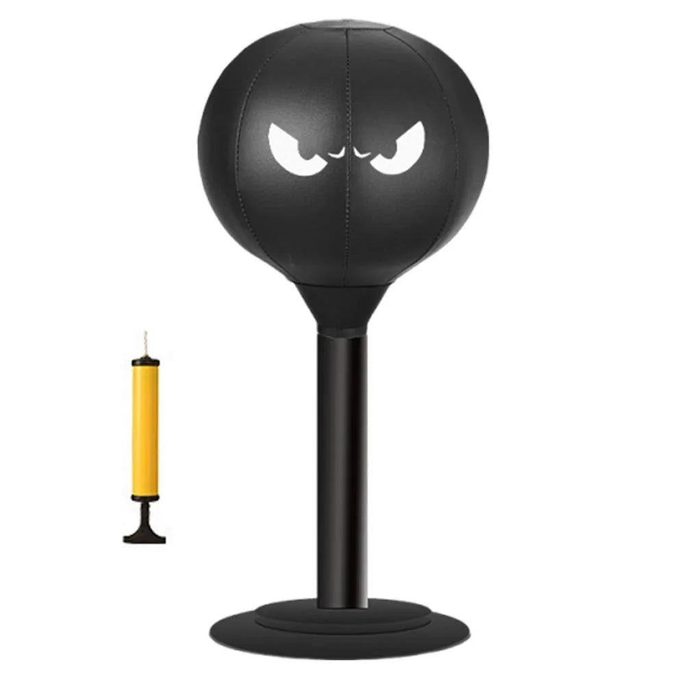 With Suction Cup Desktop Punching Bag Wall Mountable Inflatable Boxing Training Bag Promote Development Physical Exercise