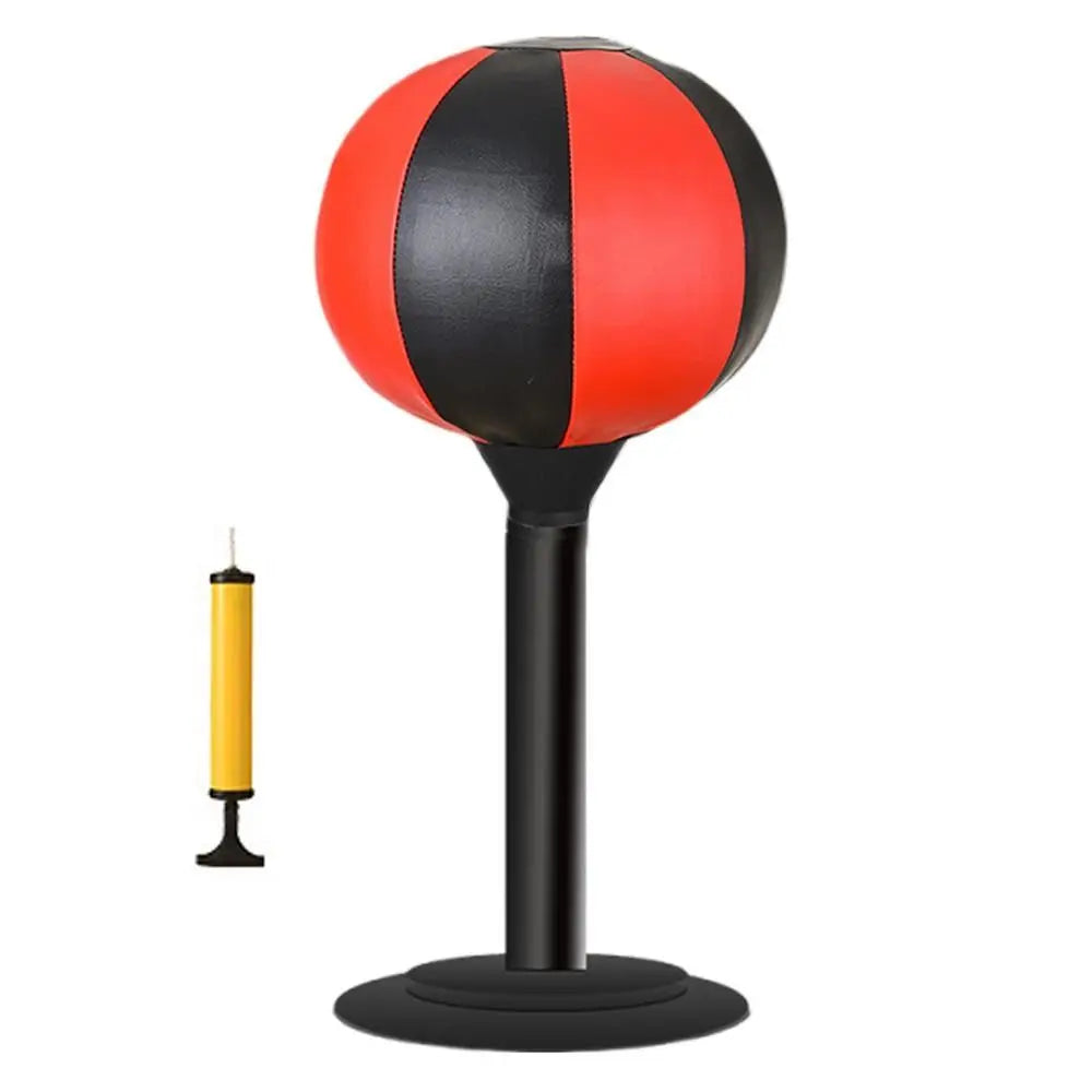 With Suction Cup Desktop Punching Bag Wall Mountable Inflatable Boxing Training Bag Promote Development Physical Exercise